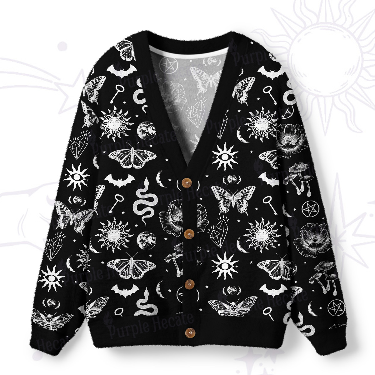 Purplehecate That's It You're Going In The Soup Ugly Cardigan Sweaters