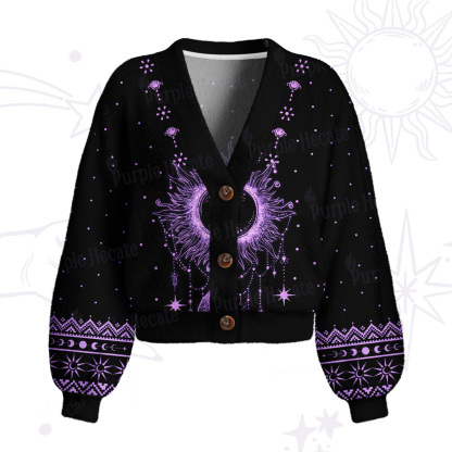 Purplehecate Radiance Of Sun And Moon Cardigan Sweaters