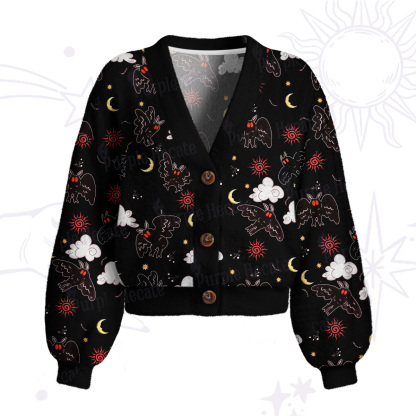 Purplehecate Cryptid Mothman Cardigan Sweaters
