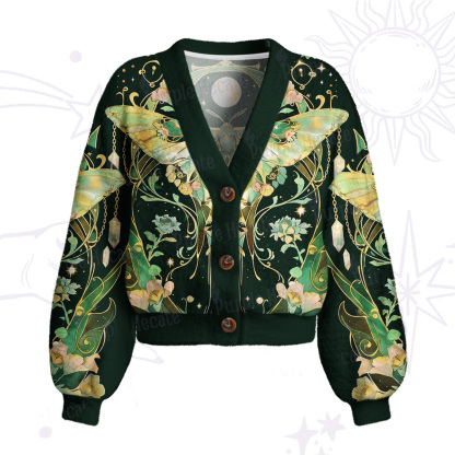 Purplehecate Moon Moth Rave Cardigan Sweaters