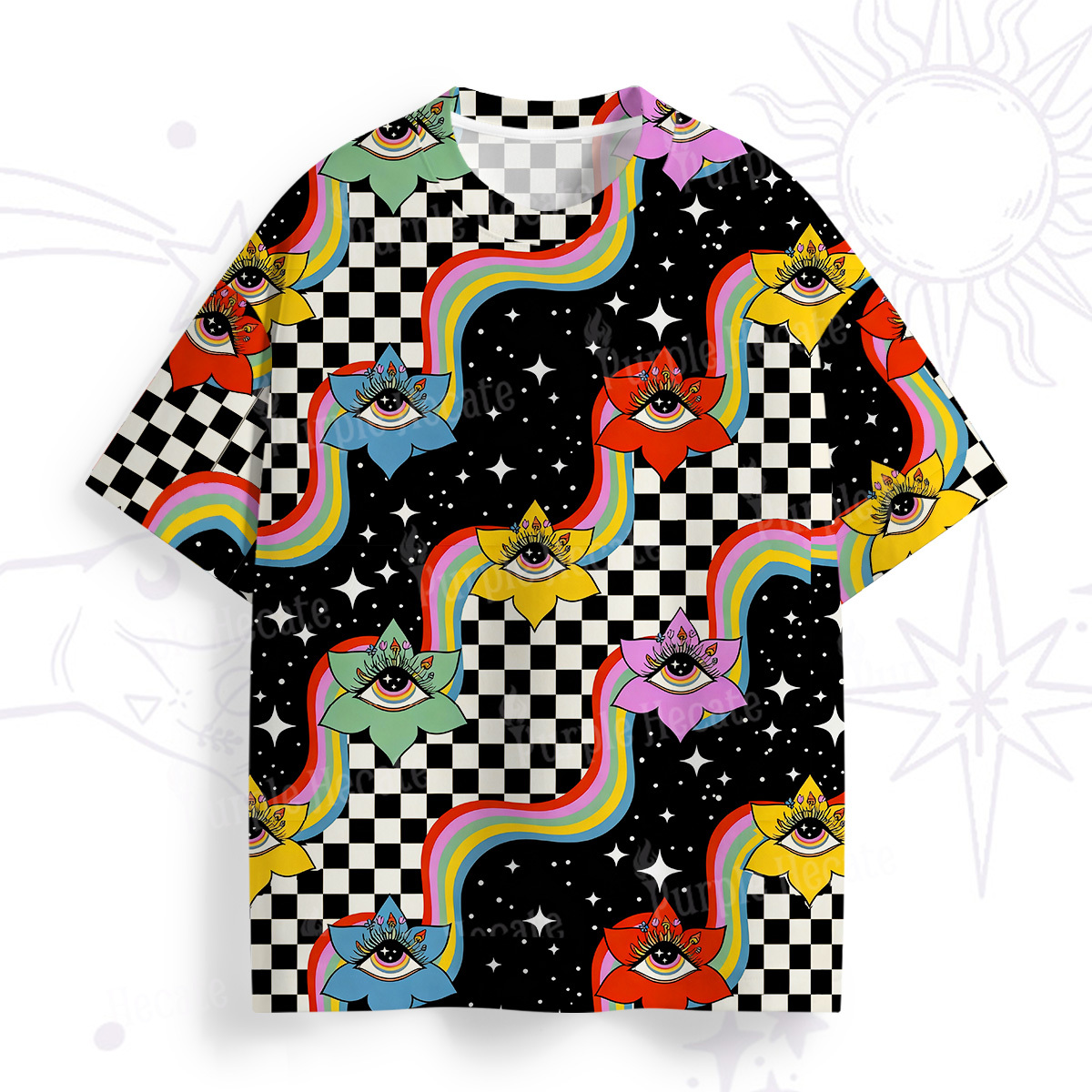 Purplehecate Enchanted Eye Blossom All Over Print T-Shirt