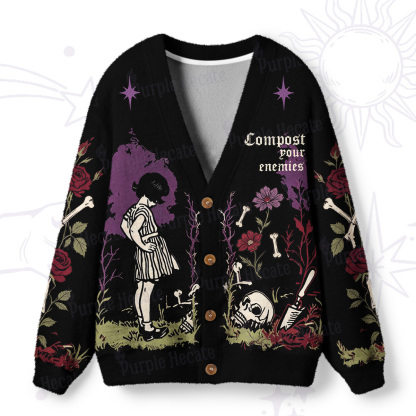 Purplehecate Compost Your Enemies Ugly Cardigan Sweaters