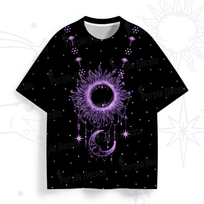 Purplehecate Radiance Of Sun And Moon All Over Print T-Shirt