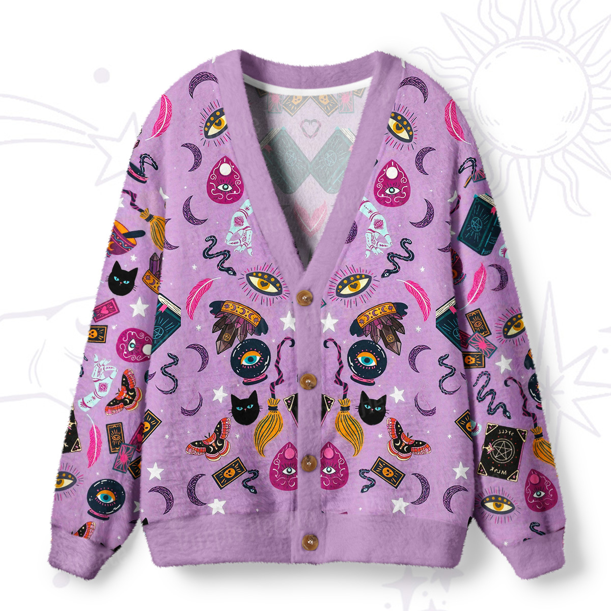 Purplehecate That's It You're Going In The Soup Ugly Cardigan Sweaters