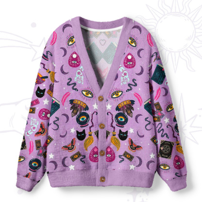 Purplehecate Secrets of the Starry Witch Ugly Cardigan Sweaters