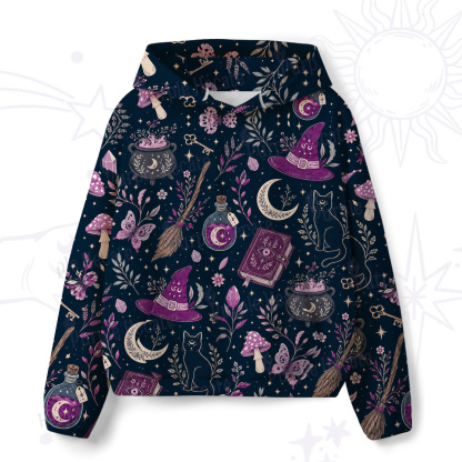 Purplehecate Witchcraft Spellbook All-Over Print Hoodie