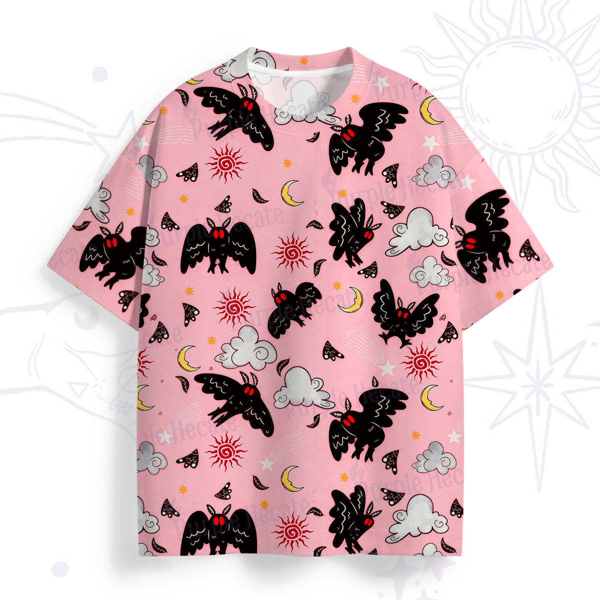 Purplehecate Cryptid Mothman All Over Print T-Shirt