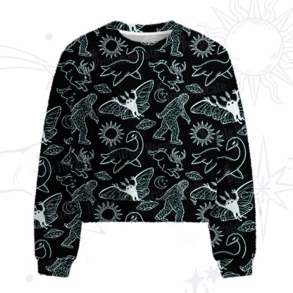 Purplehecate Cryptid Fuzzy Crewneck Sweater