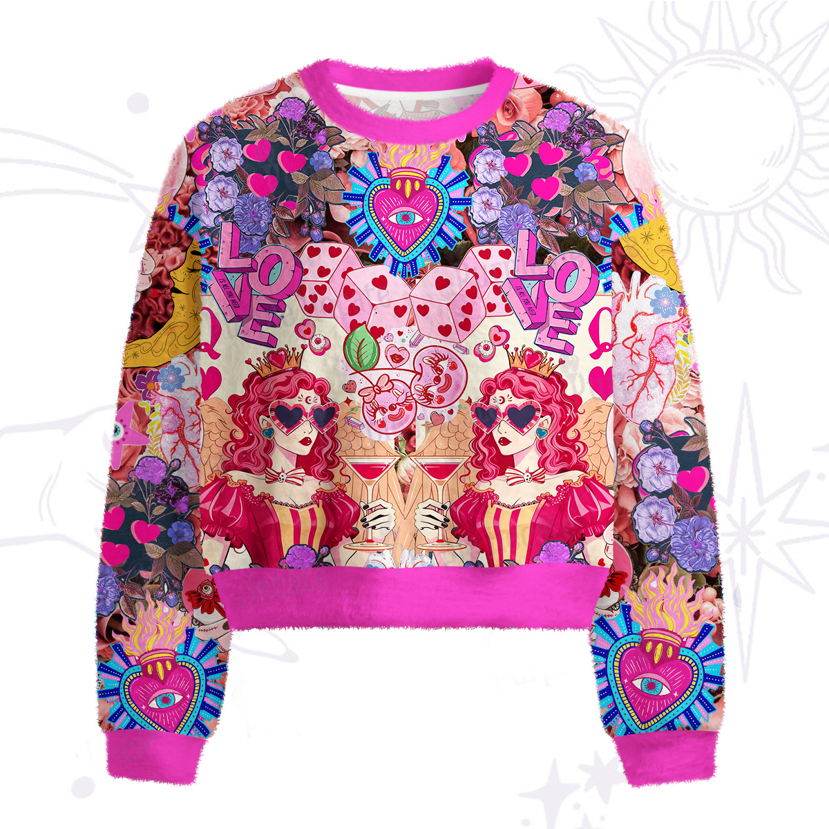 [Copy]Purplehecate Cryptid Fuzzy Crewneck Sweater