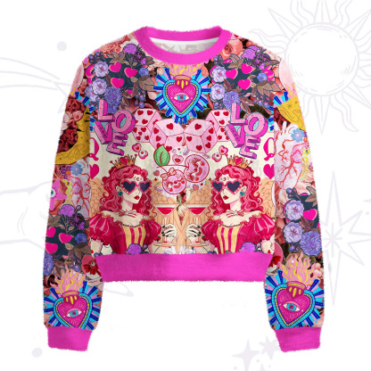 [Copy]Purplehecate Cryptid Fuzzy Crewneck Sweater
