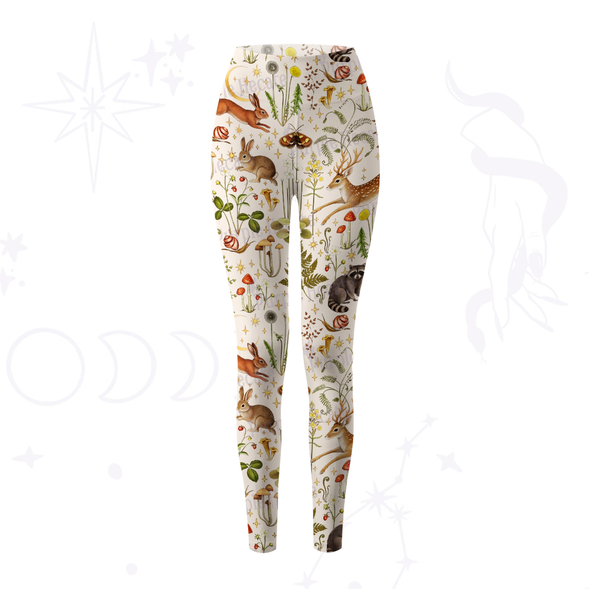 Purplehecate Enchanted Forest Animals Yoga Pants