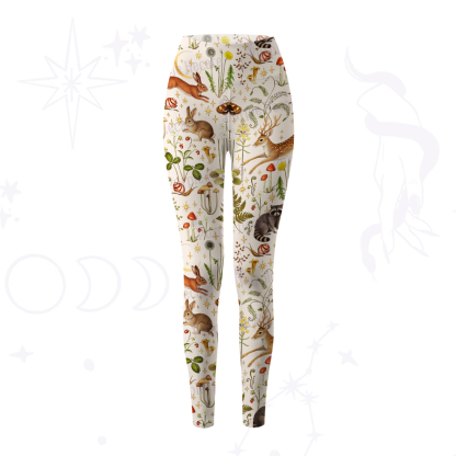 Purplehecate Enchanted Forest Animals Yoga Pants
