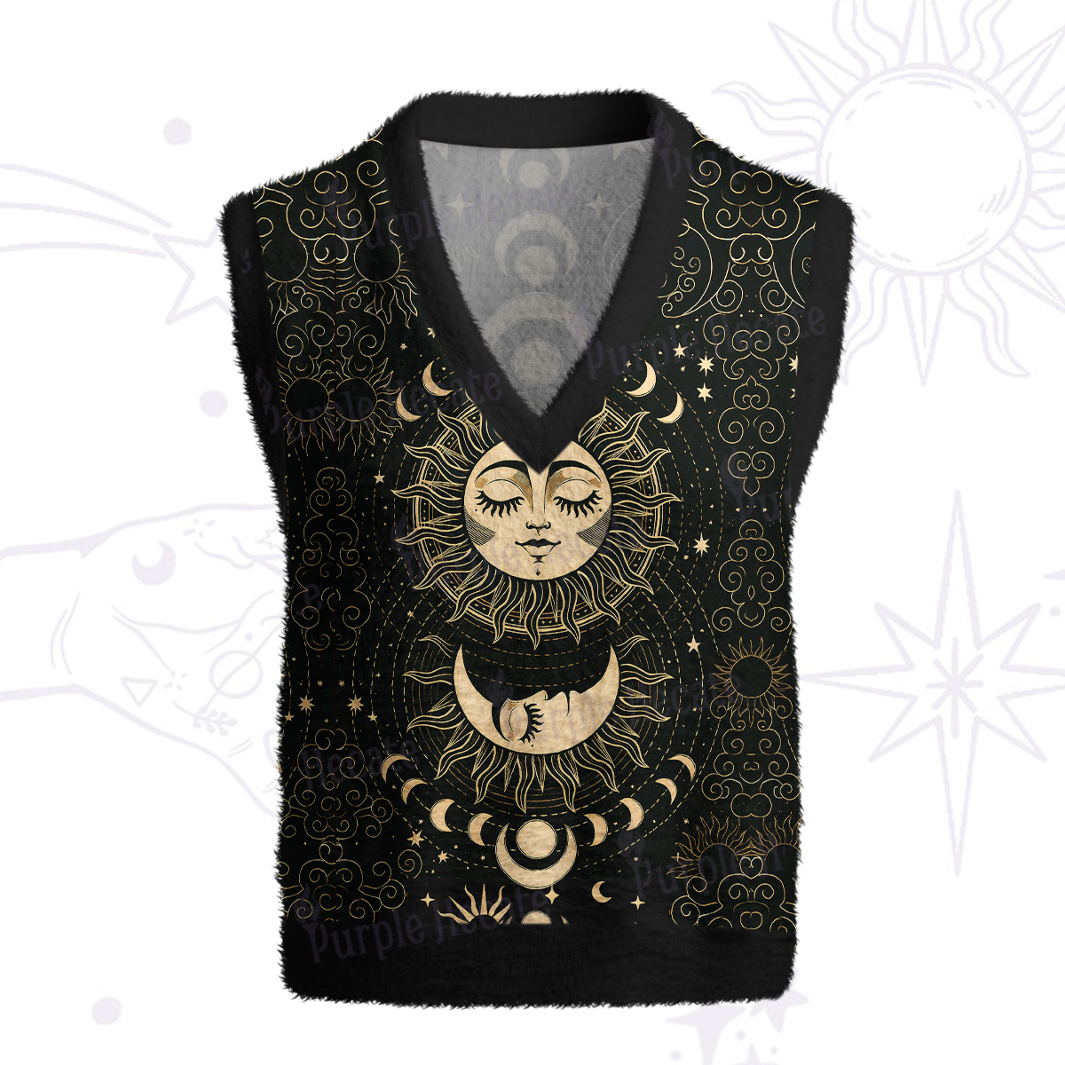Purplehecate Lunar Eclipse Ugly Sweater Vest
