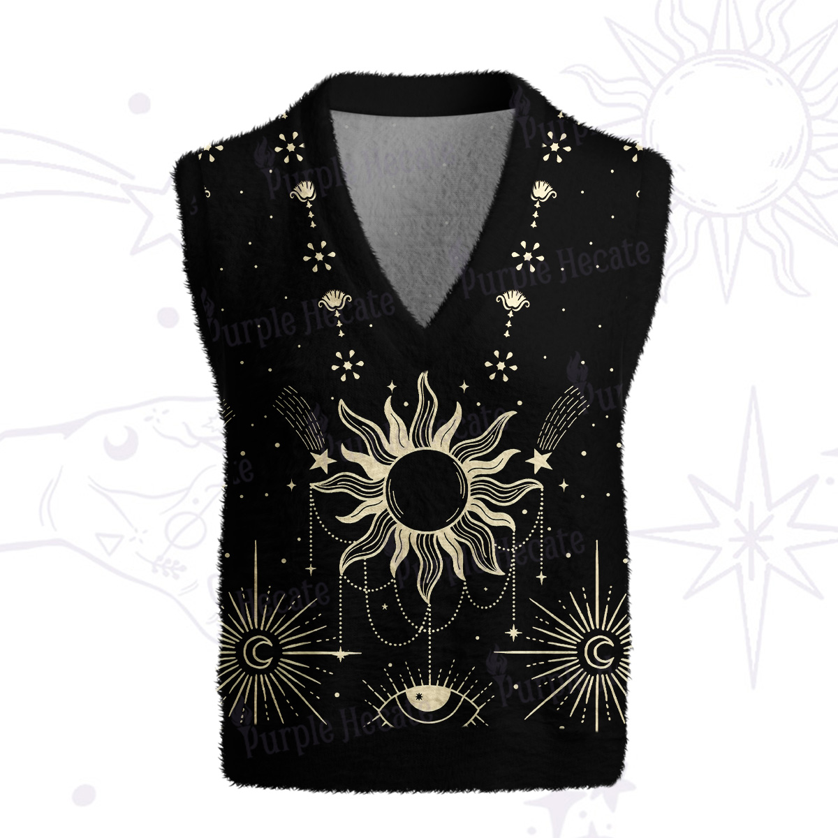 Purplehecate Solar Oracle Ugly Sweater Vest