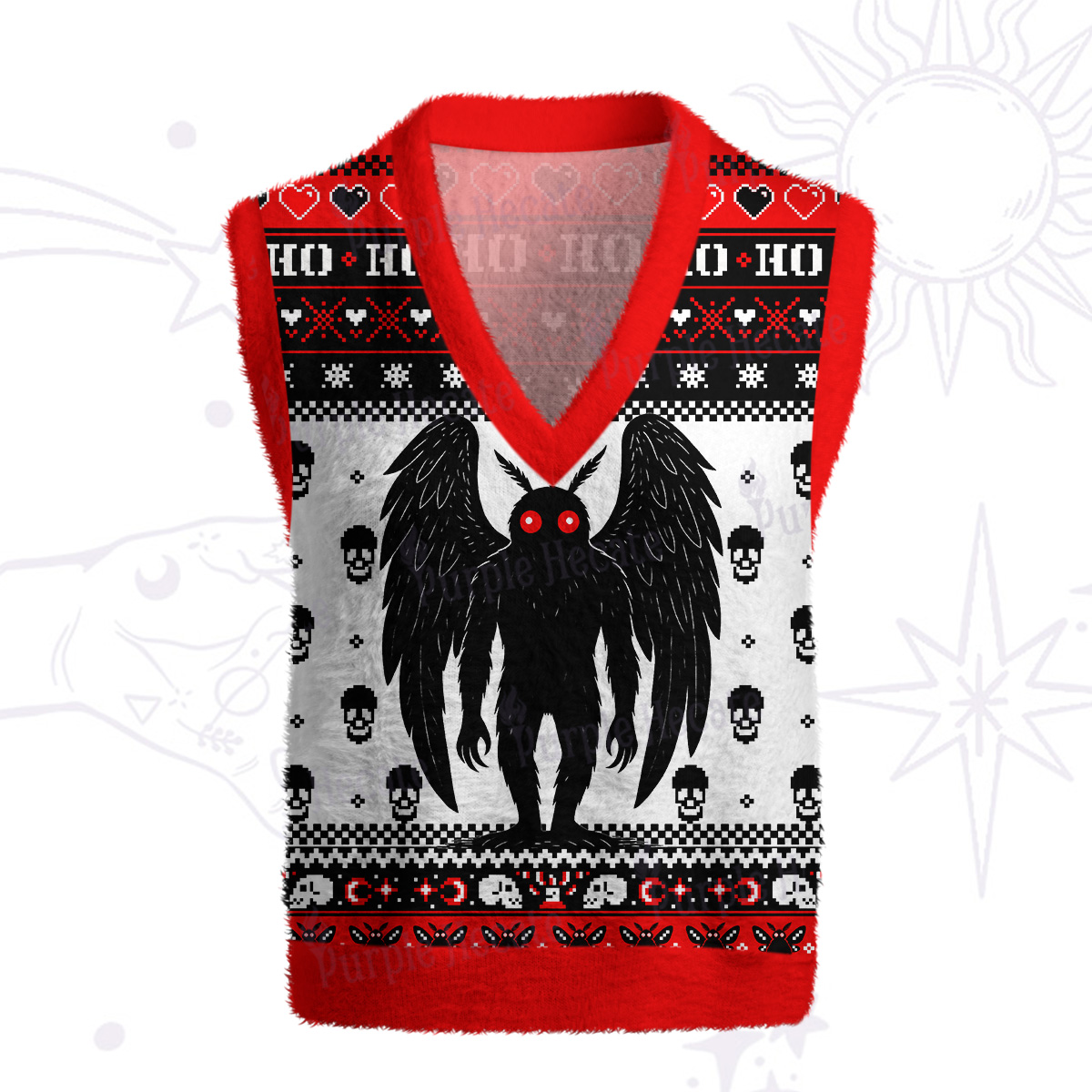 Purplehecate The Mothmen Ugly Sweater Vest