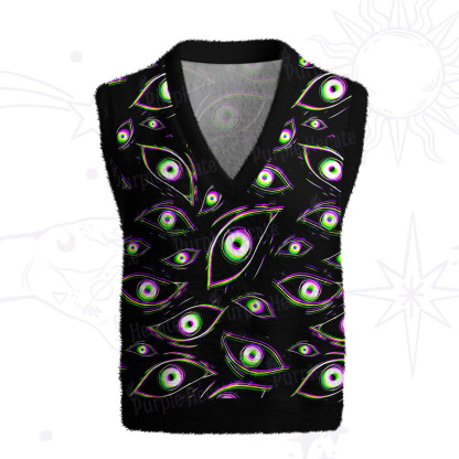 Purplehecate Glitch Vision Ugly Sweater Vest