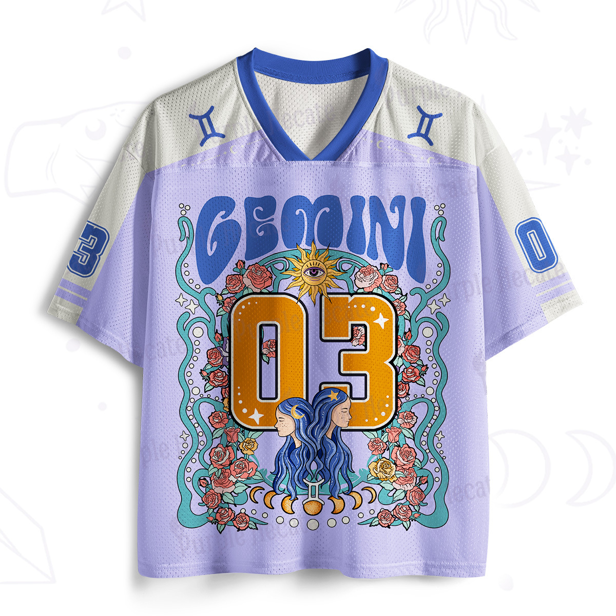 Purplehecate Gemini Spirit Zodiac Mesh Jersey