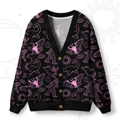Purplehecate Cryptid Ugly Cardigan Sweaters