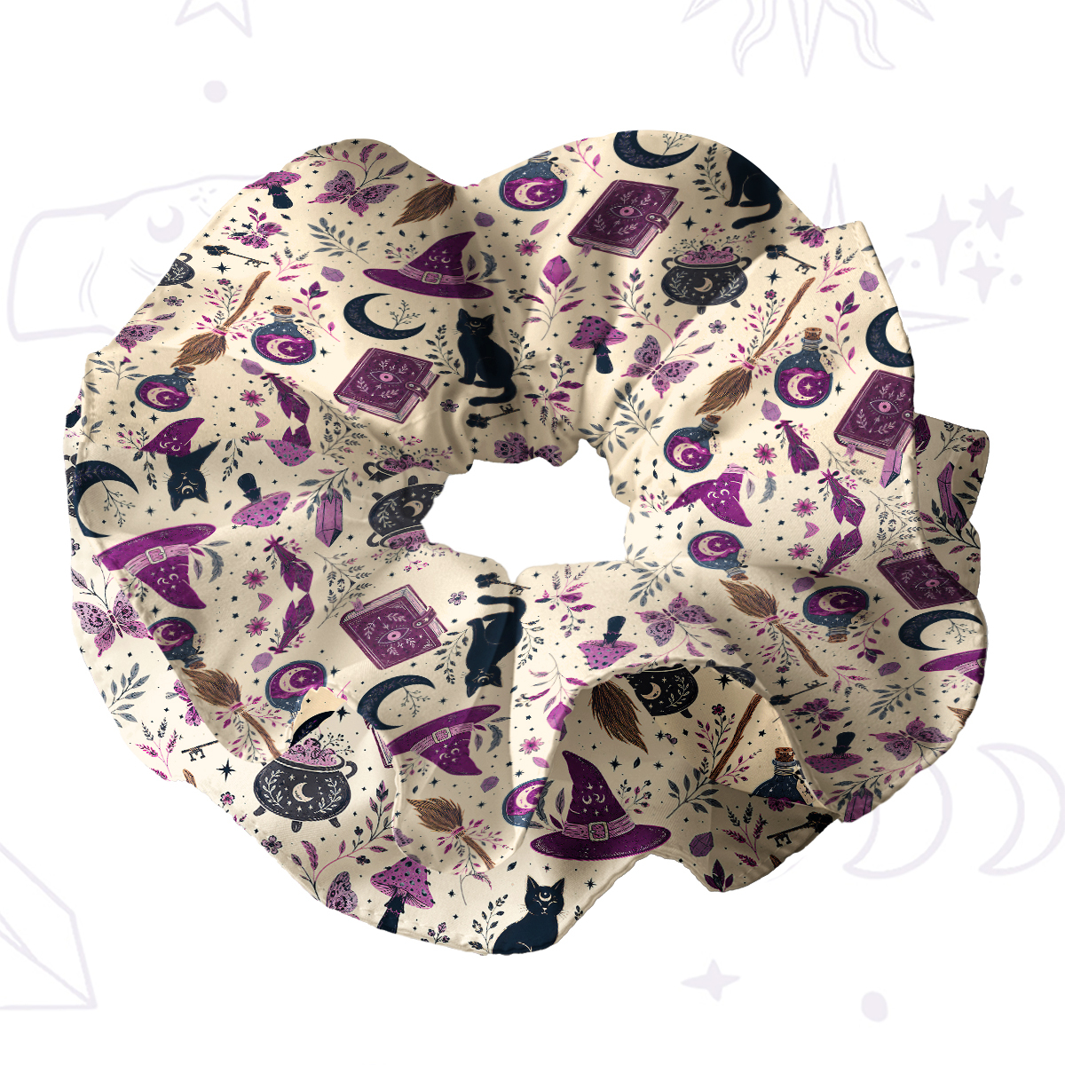 [Copy]Purplehecate Witchcraft Spellbook Double Layer Scrunchie