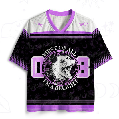 Purplehecate First Of All I'm A Delightful Opossum Mesh Jersey