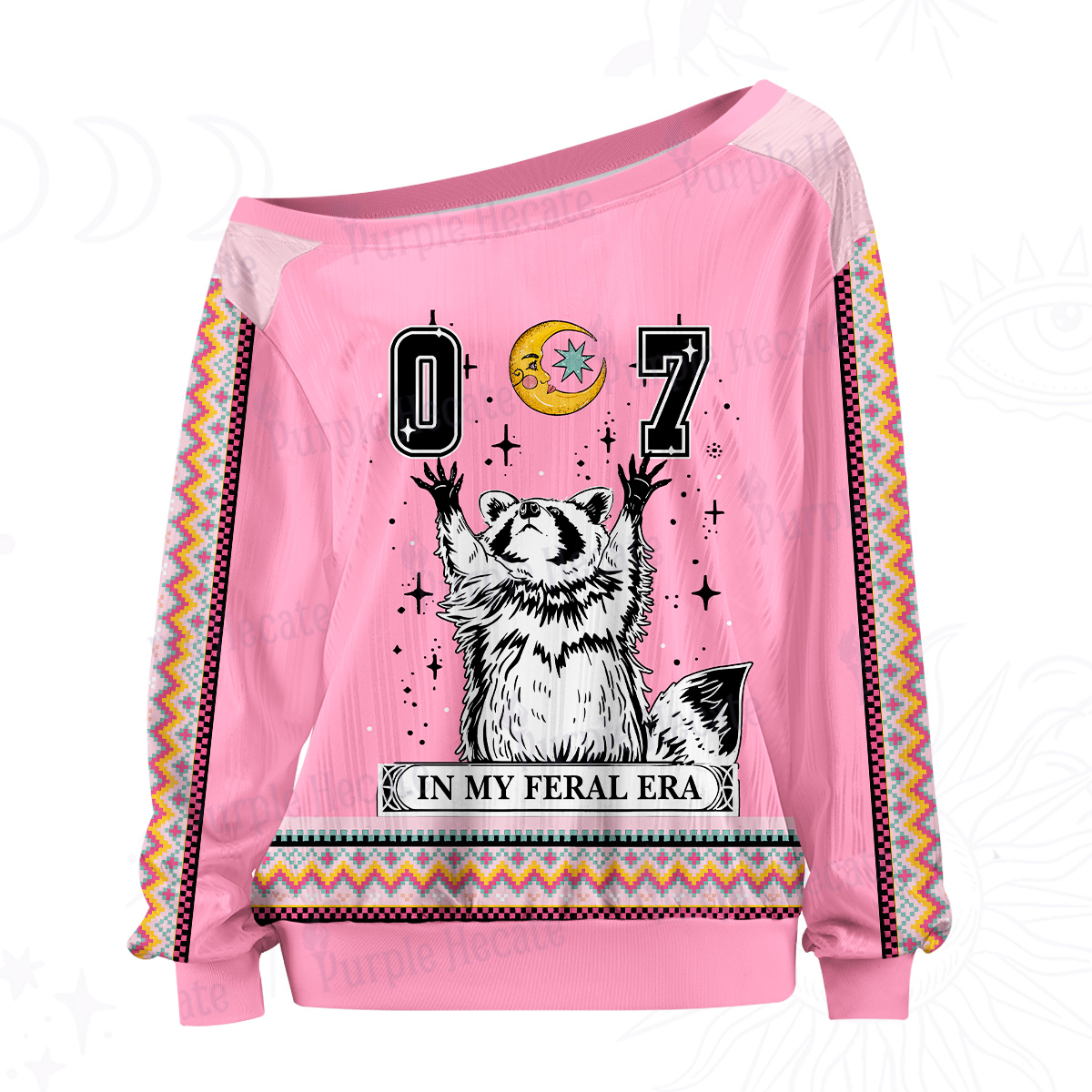 Purplehecate The In My Feral Era Off The Shoulder Graphic Jersey