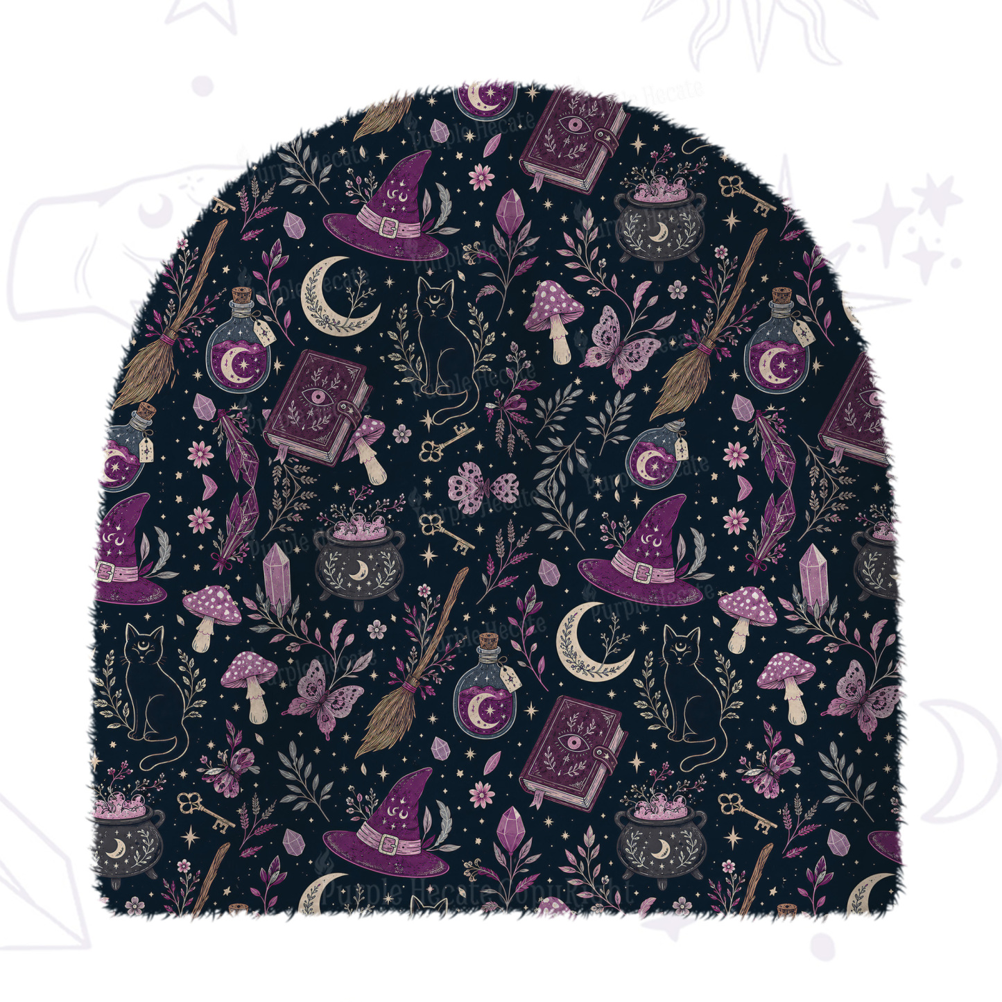 [Copy]Purplehecate Cryptid Mothman Fuzzy Knit Beanie
