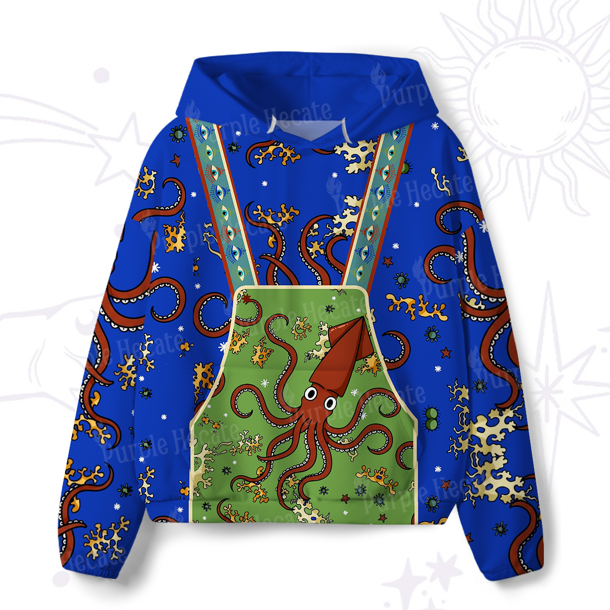 Purplehecate Deep Sea Dreamer All-Over Print Hoodie