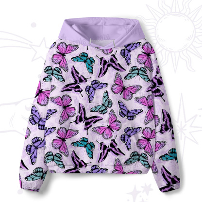 Purplehecate Whimsical Butterfly All-Over Print Hoodie