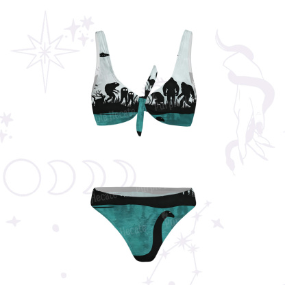 Purplehecate Alien Lake Monster Encounter Versa-Tie Two-Piece Swimsuit