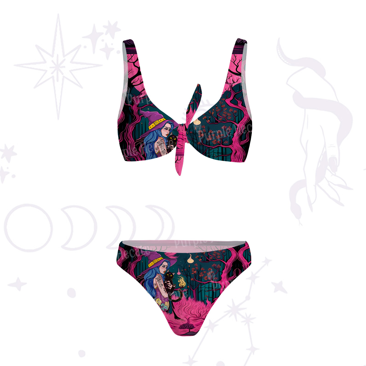 Purplehecate The Witch and Her Familia Versa-Tie Two-Piece Swimsuit