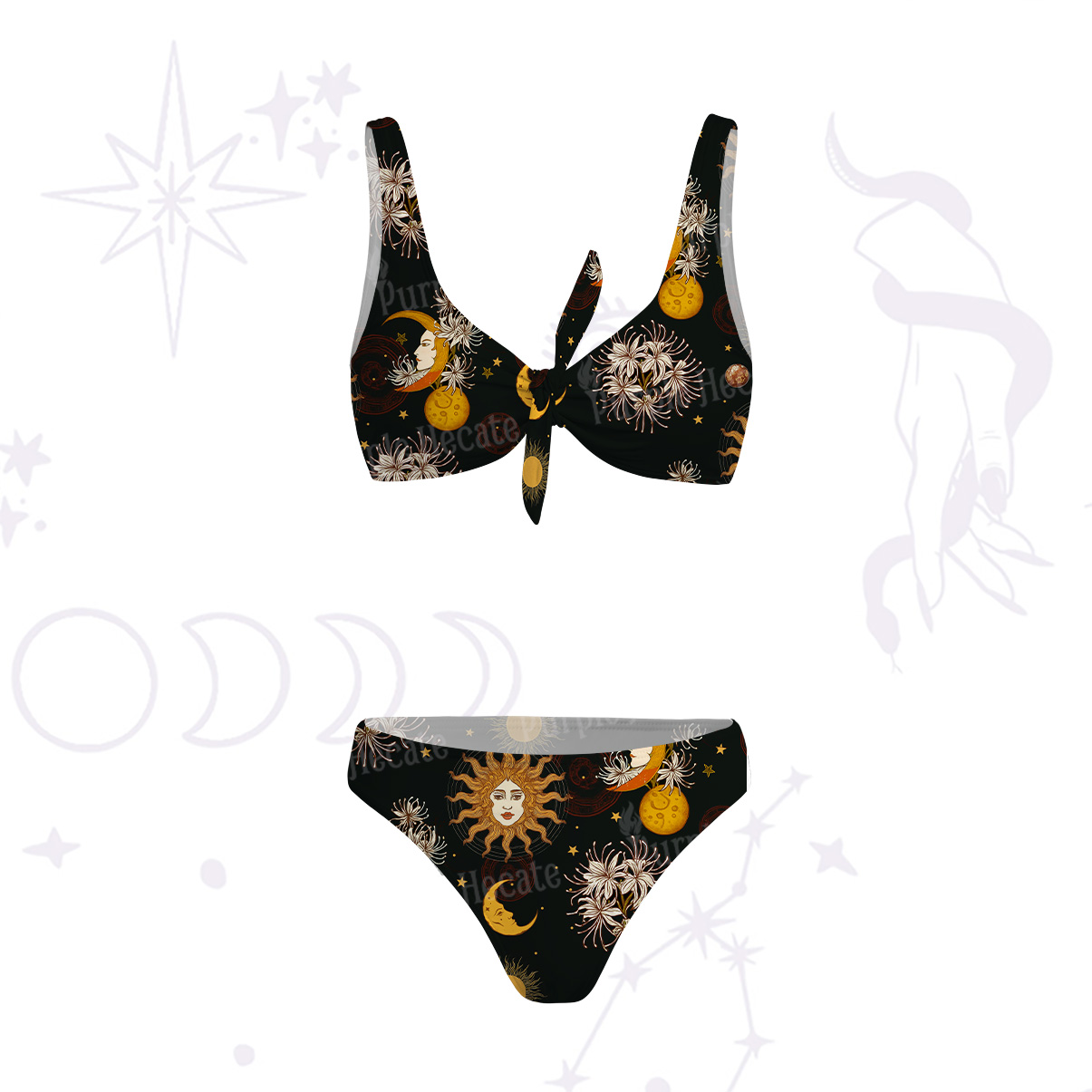 Purplehecate Stellar Symphony Versa-Tie Two-Piece Swimsuit