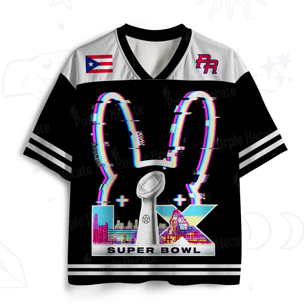 Purplehecate Neon Bunny Beats No.94 Mesh Jersey