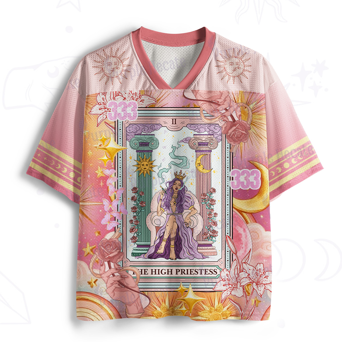 Purplehecate The High Priestess Tarot Card Mesh Jersey
