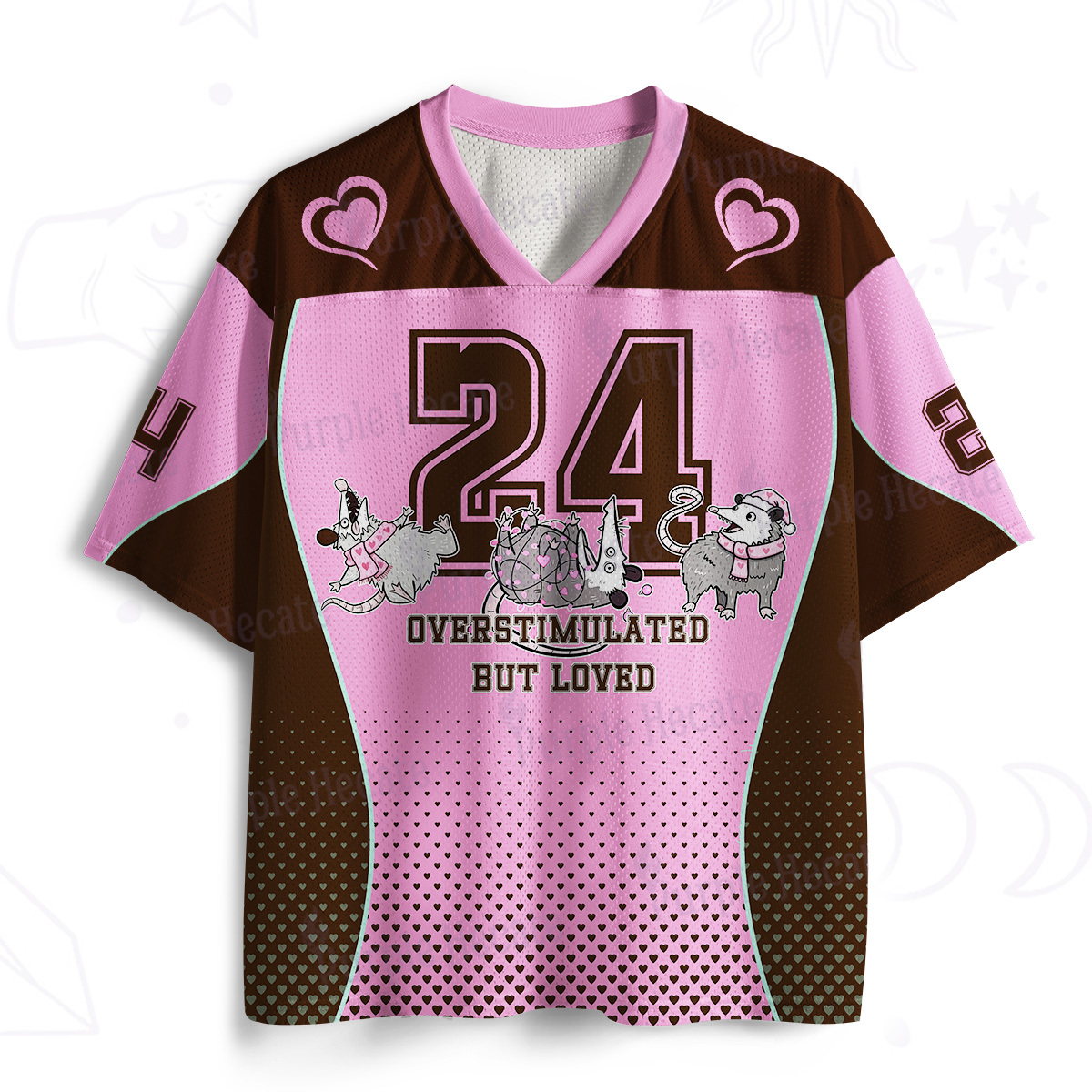 Purplehecate Overstimulated But Loved Mesh Jersey