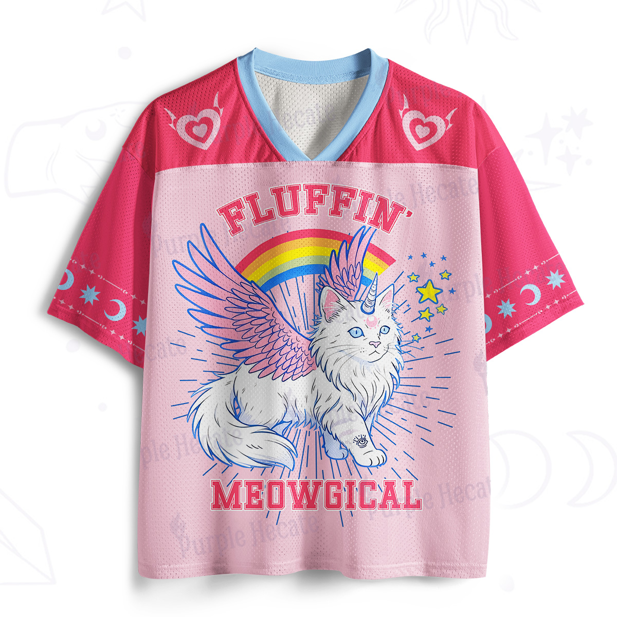 Purplehecate Fluffin Meowgical Mesh Jersey