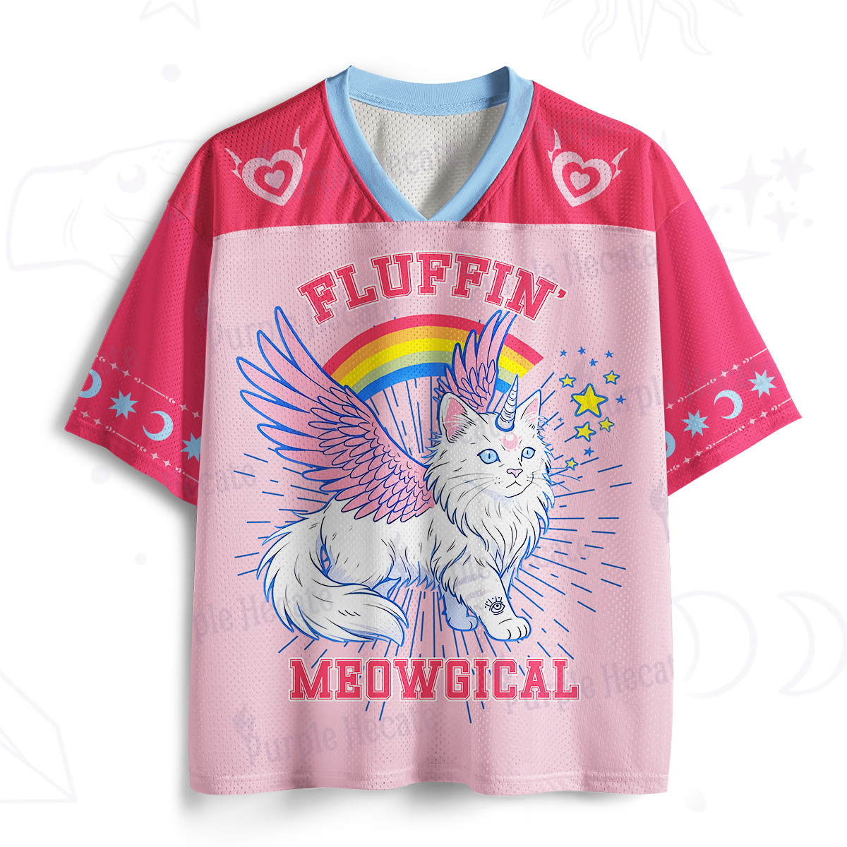 Purplehecate Fluffin Meowgical Mesh Jersey