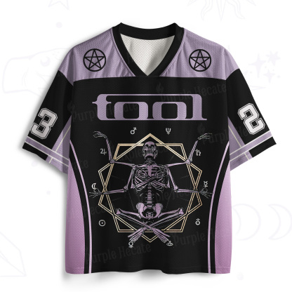 Purplehecate Skeleton Soul Meditation Mesh Jersey