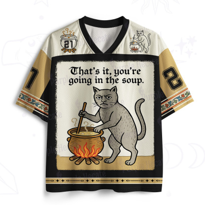Purplehecate That's It You're Going in the Soup Mesh Jersey