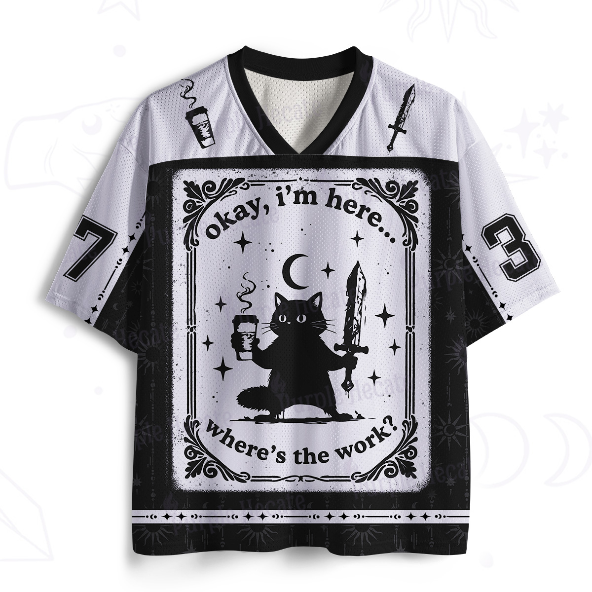 Purplehecate Okay I'm Here Where's The Work Mesh Jersey