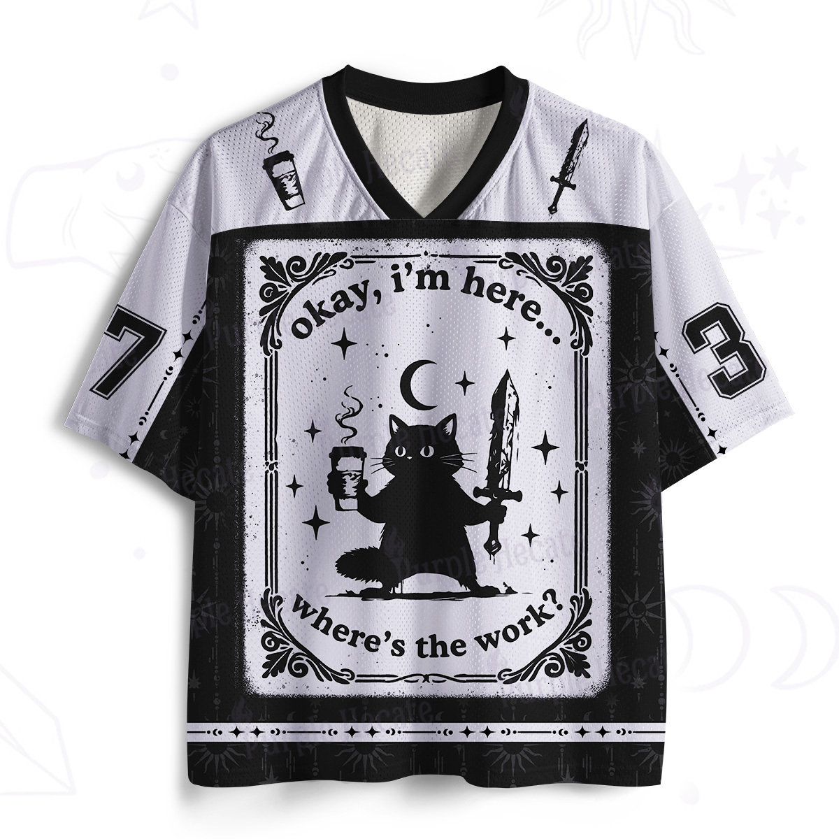 Purplehecate Okay I'm Here Where's The Work Mesh Jersey