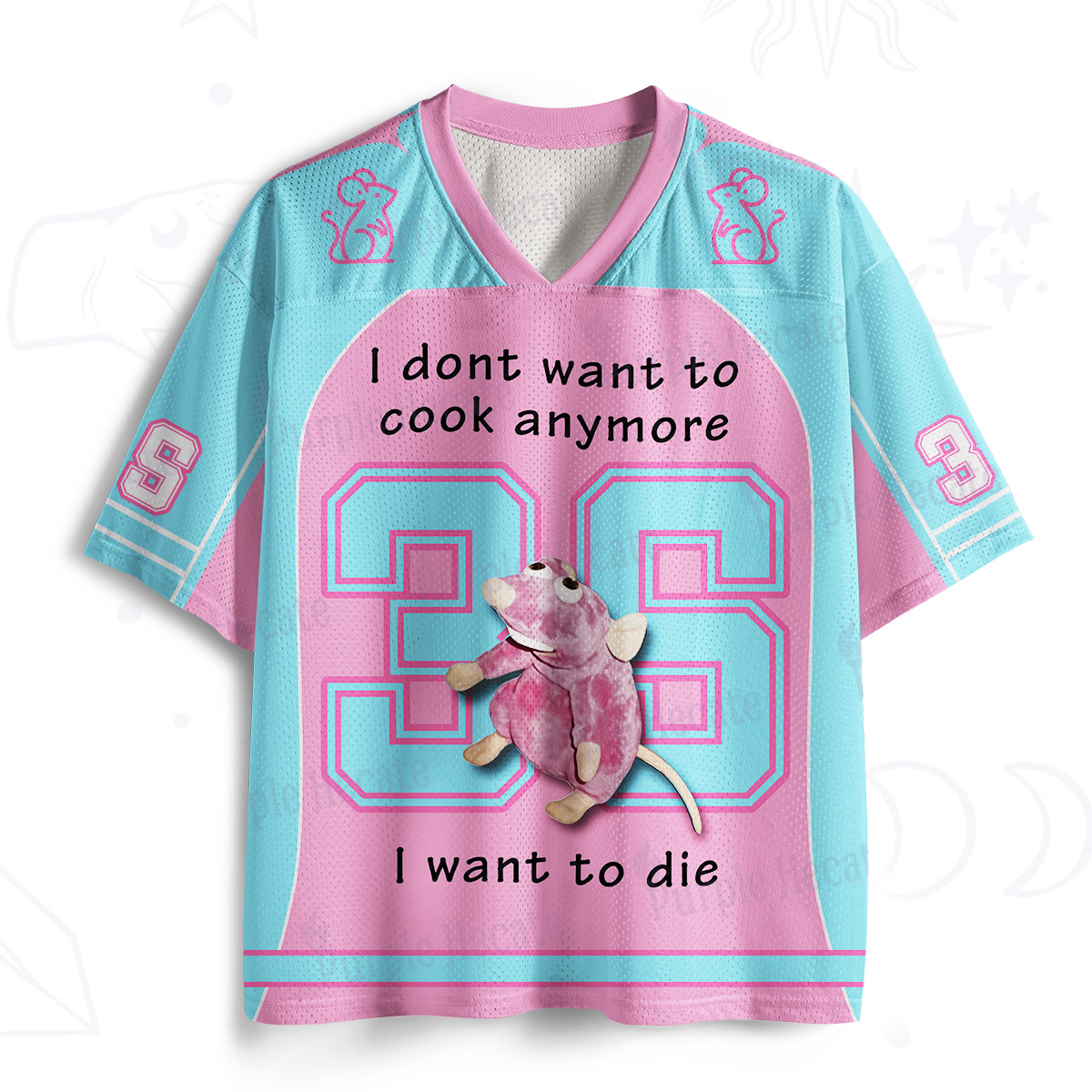 Purplehecate I Don’t Want to Cook Anymore Mesh Jersey