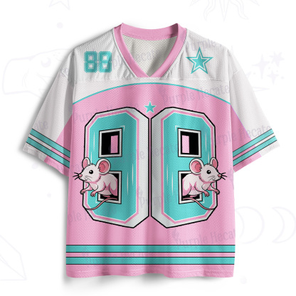 Purplehecate Pink Mouse 88 Graphic Mesh Jersey
