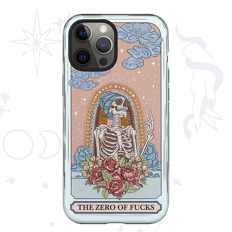 Magic Purplehecate The Zero Of Fucks Tarot Card Phone Case
