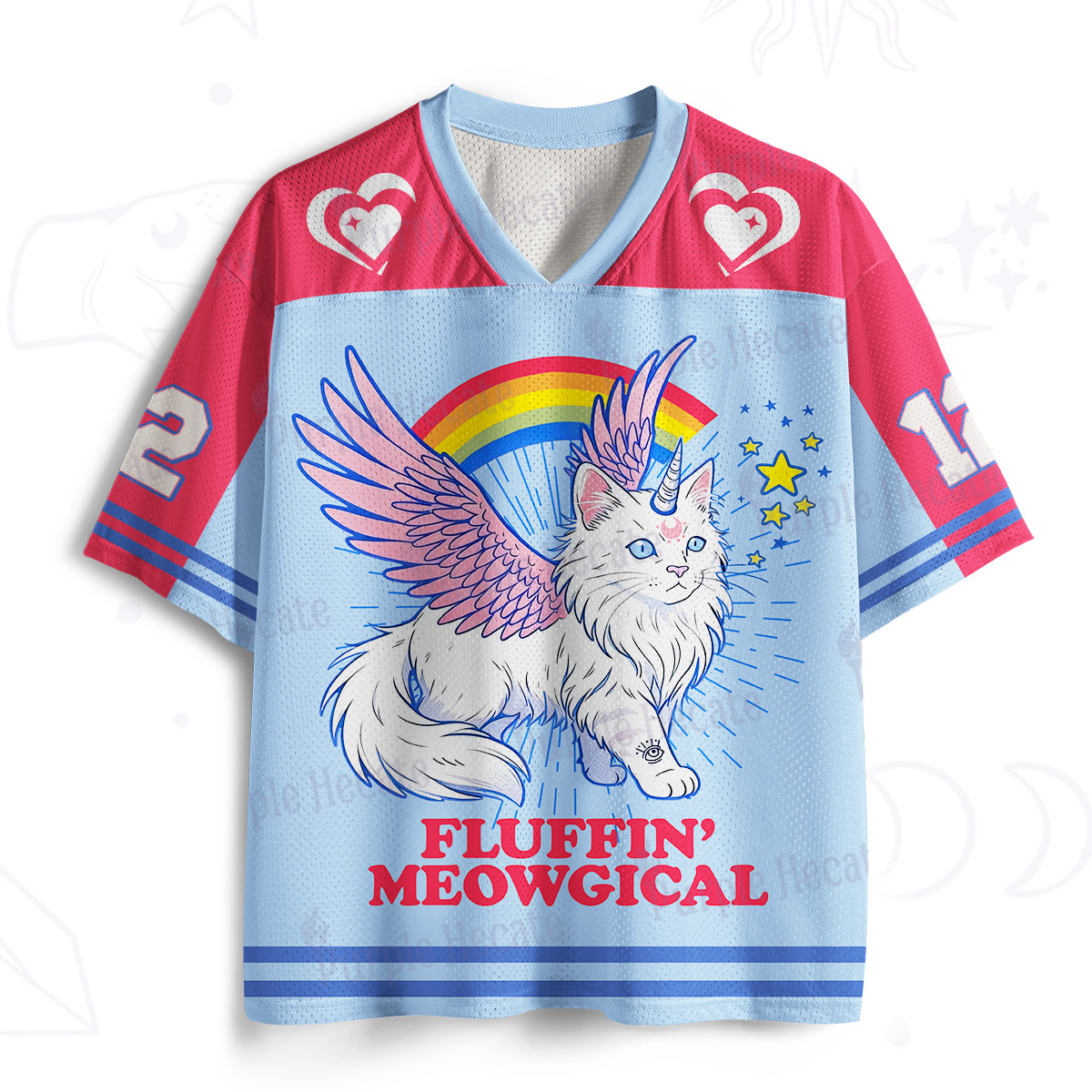 Purplehecate Fluffin Meowgical Mesh Jersey