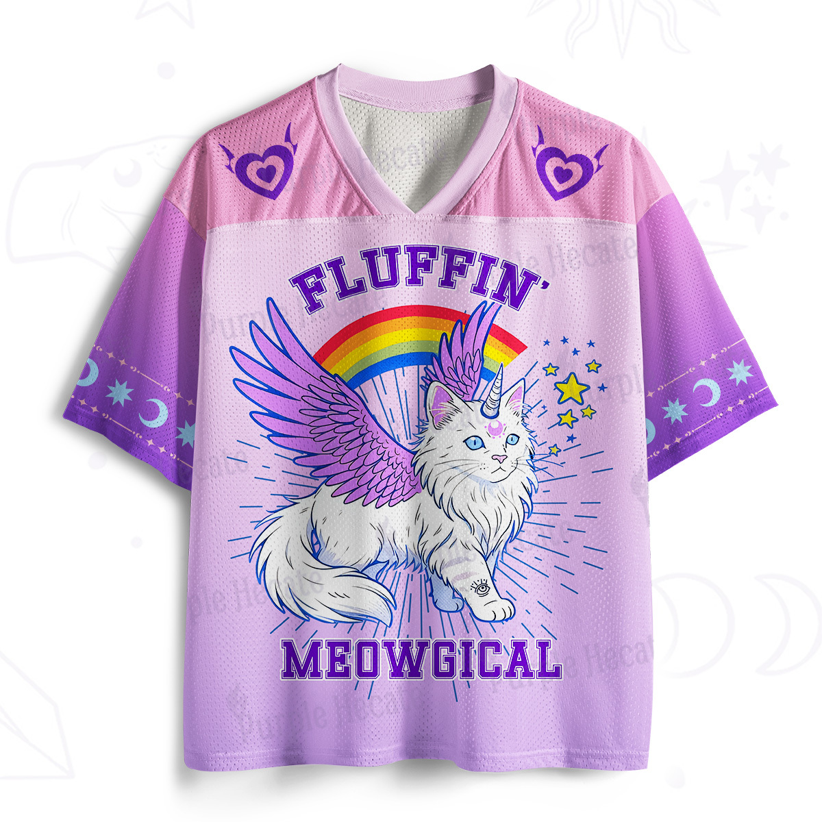 Purplehecate Fluffin Meowgical Mesh Jersey