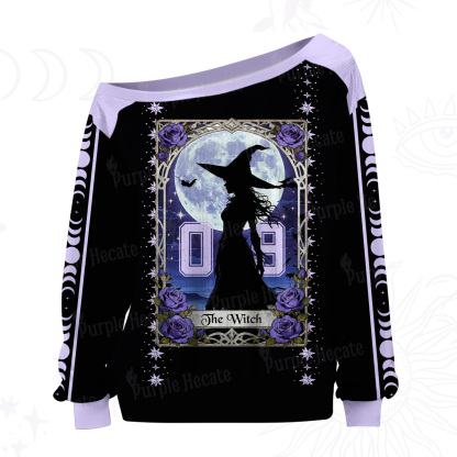 Purplehecate The Witch Off The Shoulder Graphic Jersey