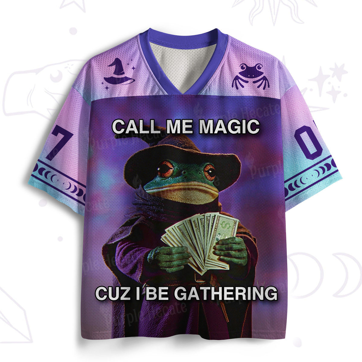 Purplehecate Call Me Magic Cuz I Be Gathering Mesh Jersey