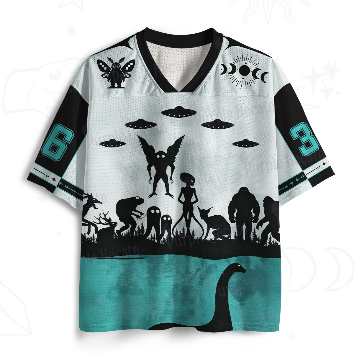 Purplehecate Alien Lake Monster Encounter Mesh Jersey