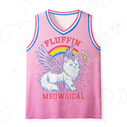 Purplehecate Fluffin Meowgical Mesh Jersey Tank Top