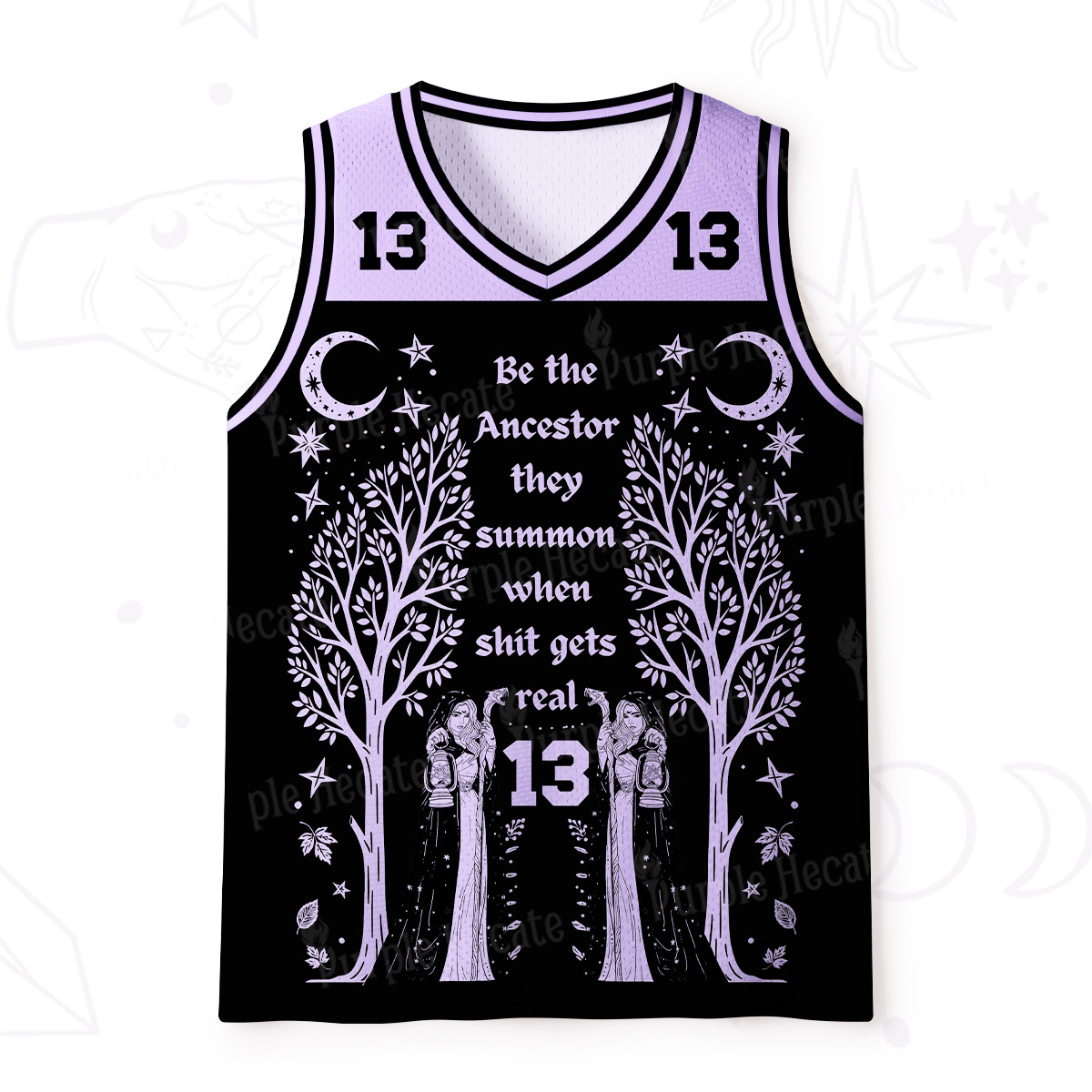 [Copy]Purplehecate Be The Ancestor They Summon When Shit Gets Real Mesh Jersey Tank Top
